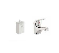 Veebath Linx 550mm Vanity Sink Cabinet Unit & Mono Basin Mixer Tap
