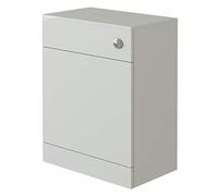 Linx BTW Back to Wall WC Toilet High Gloss White Bathroom Furniture Concealed Cistern Cabinet Unit - 600 x 300mm