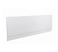 VeeBath Linx Universal Front Side Bath Panel White Gloss Moisture Resistant Wooden MDF with Adjutable Plinth - 1600mm