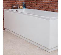 VeeBath Linx Universal Front Side Bath Panel White Gloss Moisture Resistant Wooden MDF with Adjutable Plinth - 1500mm