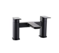 VeeBath Lunar Soft Square Bath Filler Mixer Tap - Matt Black
