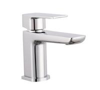 VeeBath Lunar Soft Square Mono Basin Mixer Tap With Waste - Chrome