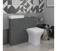 Veebath Mini 400 Unit And Basin - Anthracite Gloss