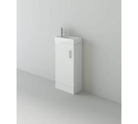 Veebath Mini 400 Unit And Basin - White