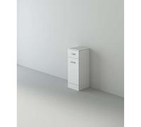 VeeBath NLSW3033 Linx Free Standing Laundry Bathroom Cupboard High Gloss White Storage Furniture Cabinet Unit-300 x 330mm, 300x330mm