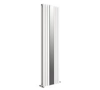 Veebath Regalia Tall Vertical Radiator With Mirror, Double Flat Panel Radiators, 1800X500mm Slim Radiator,-White