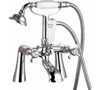 VeeBath Regency Traditional Bath Shower Mixer Tap With Kit - Chrome