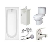 Veebath Rosina 1500mm Bath, Vanity Unit & Toilet Bathroom Suite