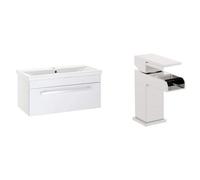 Veebath Sobek 1000mm Vanity Sink Unit & Waterfall Basin Mixer Tap