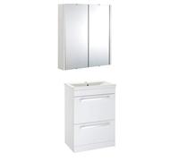 Veebath Sobek 600mm Floor Standing Unit With Mirror Cabinet