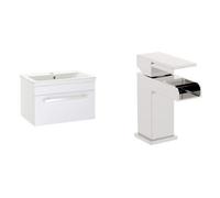 Veebath Sobek 700mm Vanity Sink Unit & Waterfall Basin Mixer Tap