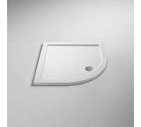 Veebath Space Slimline Quadrant Stone Resin Shower Tray For Walk In Wet Room Enclosure Cubicle - 760 X 760mm