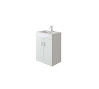 Veebath Sphinx 600 White Fs Unit And Slim-Edge Basin