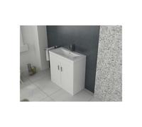 Veebath Sphinx 700 White Fs Unit And Mid-Edge Basin