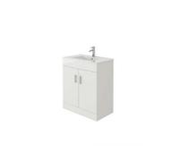 Veebath Sphinx 700 White Fs Unit And Slim-Edge Basin (2 Door)