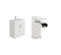 Veebath Sphinx 700mm Vanity Sink Unit & Waterfall Basin Mixer Tap