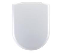 VeeBath Splash D Shape Modern Soft Close White Toilet Pan Seat WC Top Fix Hinges