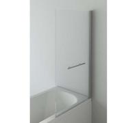 Veebath Square Edge Bath Screen With Towel Rail - 1400 X 800mm