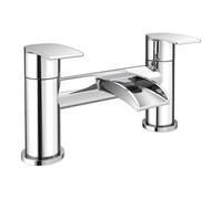 VeeBath Symphony Round Waterfall Bath Filler Mixer Tap - Chrome
