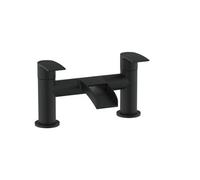 VeeBath Symphony Round Waterfall Bath Filler Mixer Tap - Matt Black