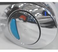 VeeBath Toilet Flush Button Replacement, Dual Double Flush System Oval Push Button for Ideal Cistern Tank