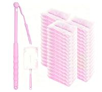 Veebmys 52 Pcs Dust Magnet Refills, Compatible with Swiffer & Flash Dusters, 50 Refills, 2 Handles, Microfiber Dusters, for Home, Office, Cleaning Dust, Dirt, Hair