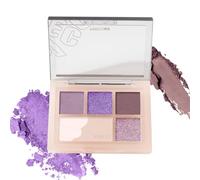 VEECCI Revolution Eyeshadow Palette - Creamy, Blendable Matte & Shimmer Finishes | Versatile Eye Makeup Set for a Nude Look with Contouring, Highlighting, Blush & Setting | PurpleShades Paltte