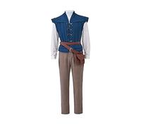 VEECOOCOS Tangled Flynn Rider Costume Mens Halloween Cosplay Outfit-L