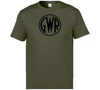 veedub clothing gwr Great Western Railway t Shirt (Military Green, XL)