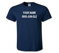 veedub clothing im a Celebrity Jungle t Shirt add Name for Printing (Navy Blue, XL)