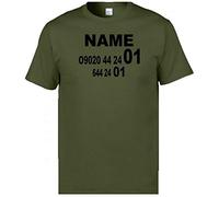 veedub clothing im a Celebrity t Shirt (add Name for Printing Please) (Military Green, 2XL)