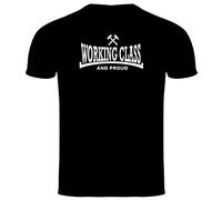 veedub clothing Punk T Shirt Working Class and Proud Hammers (2XL, Black)
