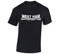 veedub clothing West Ham T Shirt in Black XXL East London Madness Londoner Football Design