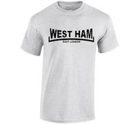 veedub clothing West Ham T Shirt in Grey Large East London Madness Londoner Football Design