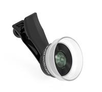 Veedzoens 10X Macro Lens for iPhone Android Smartphone, Compatible with SmallRig NEEWER Phone Cage, with Detachable Diffuser Hood, 17mm Thread Universal Phone Lens Clip and Black Portable Bag