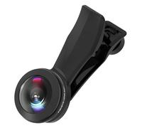 Veedzoens 200° Fisheye Lens with 17mm Thread Universal Phone Lens Clip for iPhone and Android Smartphones, Suitable for VR Live Streaming & Architectural Photography