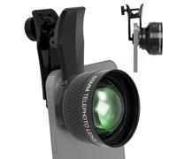 Veedzoens 65MM Telephoto Lens for iPhone Android Smartphones, with 17mm Thread Universal Phone Lens Clip and Portable Bag, Compatible with SmallRig and NEEWER Phone Cage