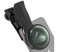 Veedzoens 8MM 220°Fisheye Lens for iPhone Android Smartphone, Compatible with SmallRig NEEWER Phone Cage, with 17mm Thread Universal Phone Lens Clip and Black Portable Bag