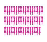 Veehaolu 50Pcs Pink Plastic Golf Tees 57mm Durable Castle Design for Golfer Practice
