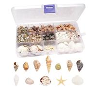Veehaolu 525 Pcs Mixed Sea Shells and Starfish Beach Seashells for Ocean Theme Party Wedding Decor, DIY Crafts Candle Making, Fish Tank Vase Fillers, Home Decor Supplies