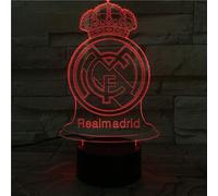 Veeki 3d Led Night Light Illusion Lamp 16 Colour Change Decor Lamp Perfect Gifts For Kids (whale) (real Madrid)