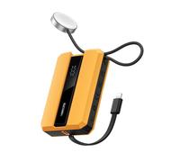 VEEKTOMX 30W Power Bank Fast Charging, 10000mAh Small Portable Charger for iPhone, Travel Battery Pack with Built-in Lightning Cable, Charging Bank for iWatch, Powerbank for iPhone 14/13/12/11/X/XR/8