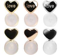 Veekyvicky Silicone Earring Backs for Droopy Ears Rubber Earring Lifter for Heavy Studs, Earing Backs Replacement Rose Gold Silver