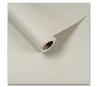 VEELIKE Beige Wallpaper Self Adhesive Cream Contact Paper Matt Beige Vinyl Wrap for Furniture Bedroom Sticky Back Plastic Roll Kitchen Cupboard Sticker Lining Paper for Walls Cabinet Cover 40cm×300cm
