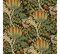 VEELIKE Black Leafy Floral Peel and Stick Wallpaper Vintage Vines Floral Wallpaper Patterned Tropical Leaf Wall Paper Self Adhesive Flower Contact Paper for Living Room Bathroom 44.5cm x 300cm