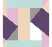 VEELIKE Pastel Purple Pink Geometric Wallpaper Abstract Geometric Contact Paper Modern Art Deco Wallpaper for Bedroom Bathroom Living Room Patterned Sticky Back Plastic Roll Removable 44.5cm×300cm