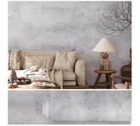 VEELIKE Self-Adhesive Wallpaper Concrete Look 60 x 900 cm Thick Adhesive Film Grey Decorative Living Room Vintage Wallpaper Bathroom Waterproof Kitchen Wallpaper Vinyl Furniture Film Industrial Look
