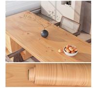VEELIKE Tan Wood Wallpaper Self-adhesive Sticky Back Plastic Wood Effect Contact Paper for Furniture Sticker Bedroom Vinyl Wrap for Kitchen Cupboards Bathroom Waterproof Vinyl Cabinet Cover 40cm×300cm