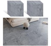 VEELIKE Thick Grey Concrete Floor Tiles Industrial Cement Vinyl Tiles Stick on Tiles Kitchen Tile Stickers Bathroom Floor Tiles Self Adhesive Flooring Tiles Bedroom Garage 1.5mm 30cm×30cm 24 Pieces