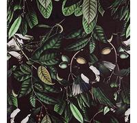 VEELIKE Tropical Leaf Wallpaper 45cm×900cm Vintage Black Floral Wallpaper Leaf Contact Paper Peel and Stick Botanical Wall Art Sticky Back Plastic Waterproof Thick Lining Paper for Walls Cabinet